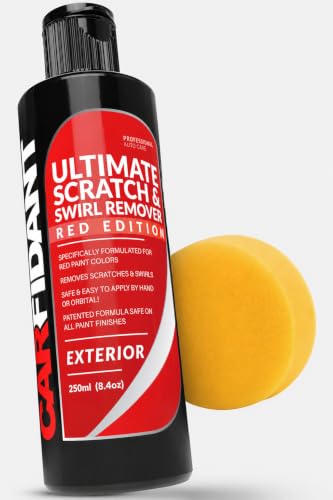 Carfidant Red Scratch & Swirl Remover Polish for Red Cars & Restorer - style: Red Scratch Remover Kit