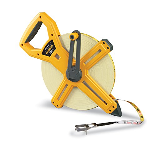 Komelon 66330IM Open Reel Fiberglass Tape Measure, 330-Feet, Hi-Viz Yellow - size: 100.6 m