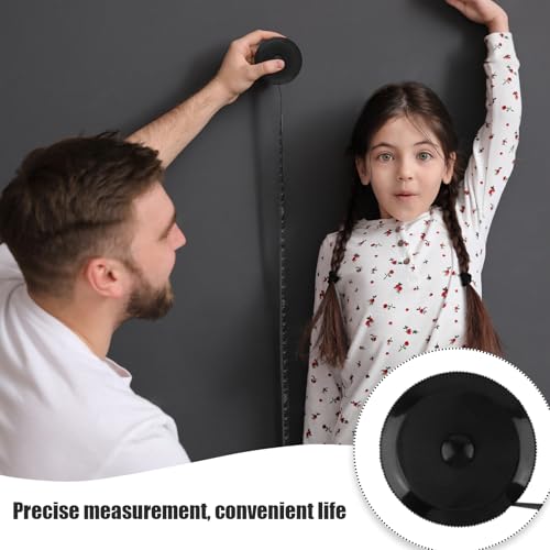 2 Pack Soft Tape Measure Retractable Measuring for Body Fabric Sewing Tailor Cloth Knitting Craft Weight Loss Measurements 60-Inch Soft Pink & Retractable Black Dual Sided Tape Measure Body Measuring