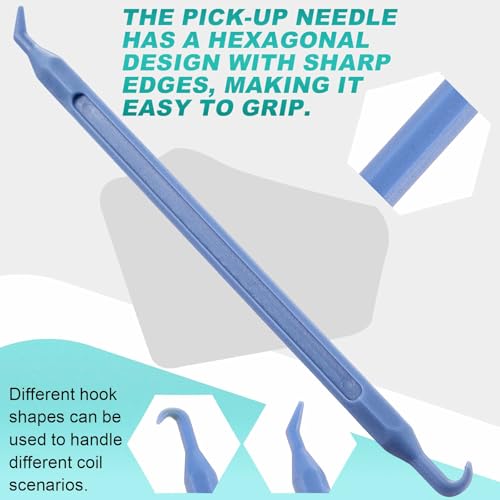 10 Pcs 5.5 Inch Plastic O Ring Pick Set Non Scratch Tool, Blue - color: Blue