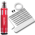 Model Scriber Chisel 7 Blades (0.1/0.2/0.4/0.6/0.8/1.0/2.0mm) - color: Red +Tape