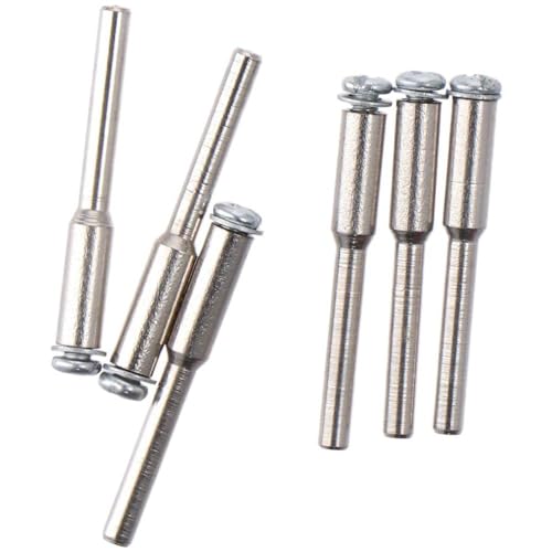 6pcs 1/8" Cut Off Wheel Screw Mandrel Set, HSS Mandrel Holder Compatible with Most Rotary Tool Bit