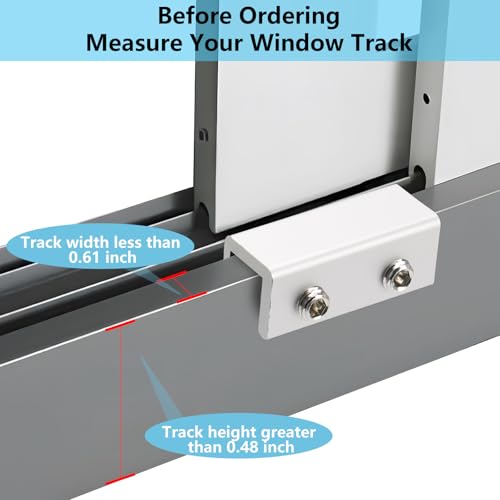 6 Sets Sliding Window Locks with Key, Window Locks for Up and Down Windows, Adjustable Vertical & Horizontal Sliding Door Windows Stopper Lock