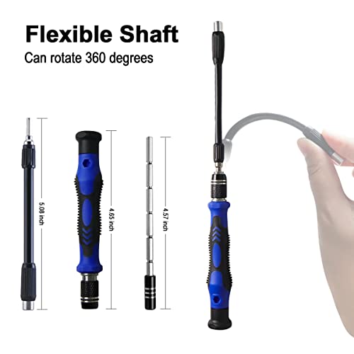EFAITHFIX Screwdriver Sets 142-Piece Electronics Precision Screwdriver with 120 Bits Magnetic Repair Tool Kit for iPhone, MacBook, Computer, Laptop, PC, Tablet, PS4, Xbox, Nintendo, Game Console, etc - size: 142 in 1