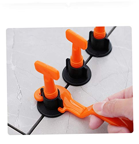 Tile Leveling System Kit with 100pcs Tile Leveler Installation Tool, 600pcs 2mm Tile Spacers and 2pcs Wrenches, Reusable Flooring Level Tile levellers for Building Walls & Floors