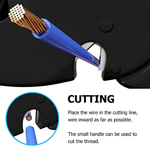 Knoweasy Wire Stripper : 2-in-1 Heavy Duty Wire Stripper Plier and Cutter for 32-7 AWG (0.03mm²-10mm²), Essential Stripping and Cutting Tool for Professionals and DIY Enthusiasts - style: D3N