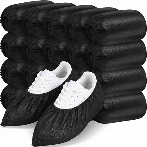 200 Pcs Shoe Covers Disposable, Non-woven Fabric Booties Covers,Large - size: Large