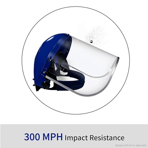 Blue Eagle B1BL+FC48 Clear Full Face Shield with 1 extra Replacement Visor