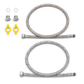 Klabb Sink Faucet Water Line Kit, 32" Flexible Braided Connector Hose