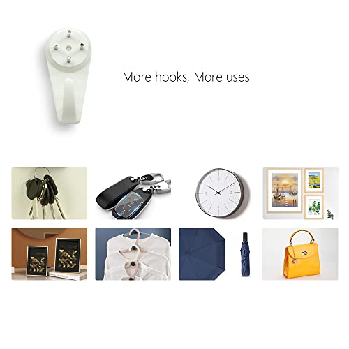 Picture Hanging Kit， No Damage Wall Hangers for Frame，68pcs Invisible Nails for Concrete， Hardwall and Cement Wall (Mix) - size: Assorted Sizes