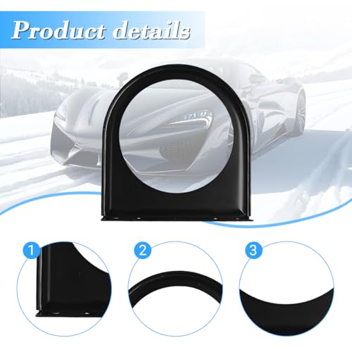 Zpana Car Single Hole Gauge Mounting Panel, 2 Inch Vehicle Dashboard Gauge Pillar Mounting Bracket Pod, Automotive Dash Instrument Holder Replacement, Universal for SUV Automobile Truck - size: Single Hole