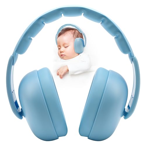 Floriogra Baby Headphones for Noise - [Upgraded Friendly Version] Infant Ear Muffs Noise Protection - Toddler Noise Cancelling Headphones - Baby Ear Protection for 3 Months to 3 Years - color: Blue