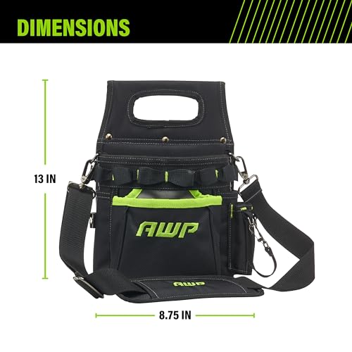 AWP Tool Pouch, Electrician Tool Pouch, Premium, Professional Multi-Pocket Organizer - size: 3 Pack, style: Portable Tool Box