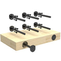 Floating Shelf Bracket (1/4" Thick,Flush-to-Wall Hidden Heavy Duty Brackets for Wood Shelves，Solid Steel Invisible Shelf Support,,Seamless Blind Design for Kitchen, Study&DIY 10 Inch Black - size: 4 Inch, style: Flush-to-Wall No Gaps Black 6 Pack