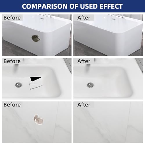 Tub Repair Kit White, Fiberglass Shower tub and Porcelain Sink Repair Kit