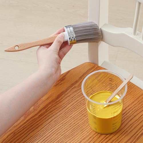 LemonRoad 18 Pieces Paint Brush and Roller Set, Painting Supplies for Cabinet Furniture, with Sponge, Tray Liner, Cup and Mixing Stick, Tools to Finish All in One Paint(2 Inch,Essential Sponge Set) - size: 2 Inch, style: Essential Sponge Set