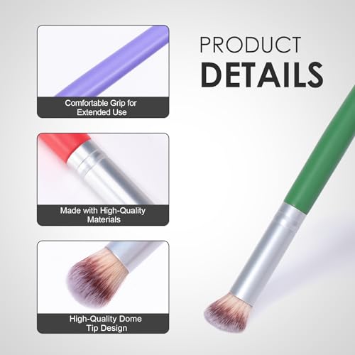 Yoseng Drybrush Set - Premium Art Paintbrush Set for Miniatures, Ideal for Detailing - 6 Different Sizes (6 Color with Case) - style: 6 Color With Case