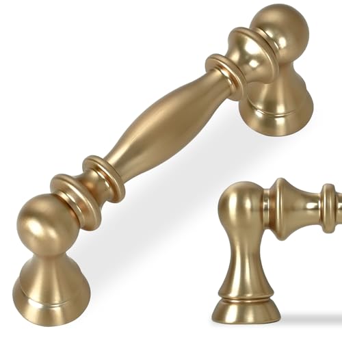 10 Pack 3 Inch(76mm) Kitchen Cabinet Handles Champagne Bronze Cabinet Pulls Zinc Alloy Drawer Pulls Solid Kitchen Hardware - color: Champagne Bronze, size: 3'' Hole Center(76mm)