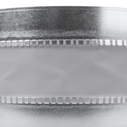 Repa Market 12" Inch Flexible Male Fit Duct Connector – Galvanized Steel Round Pipe Extender for Spiral Ducts – Vibration & Noise Reduction Coupler for HVAC Systems, Exhaust and Dryer Vent Connections - size: 12" Inch
