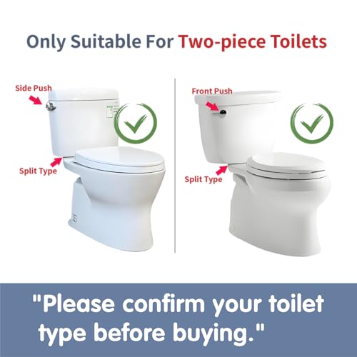 Toilet Tank Replacement Kit for Lever-Handle Toilets - Includes Water-Saving 2-Inch Dual Flush Valve Replacement with Integrated Handle & Adjustable Fill Valve