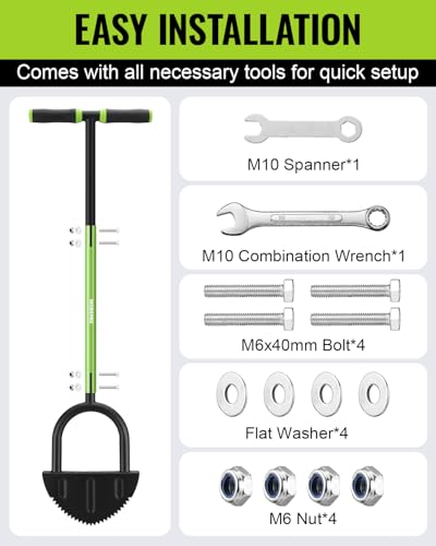WORKPRO 40-Inch Edger Lawn Tool, Half Moon Saw Tooth Lawn Edger