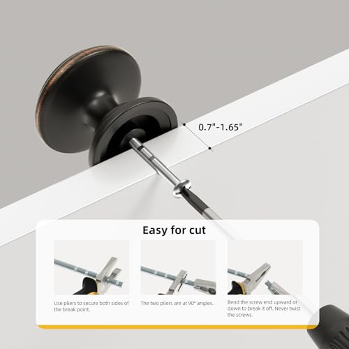 Goldenwarm Cabinet Knobs, Oil Rubbed Bronze Dresser Knobs 1-1/5 Inch 10 Pack Round Kitchen Hardware, Solid Zinc Alloy, Single Hole, Screws Included, Drawer Knob for Cupboard Dresser Bathroom Vanity - color: Oil Rubbed Bronze