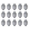 1/2 Inch Liquid Tight Connector - 15 Pack PVC Electrical Conduit Fittings 180 Degree Straight Flexible Connectors for Home, Kitchen, and Bathroom Conduit Connector - size: Straight 1/2"