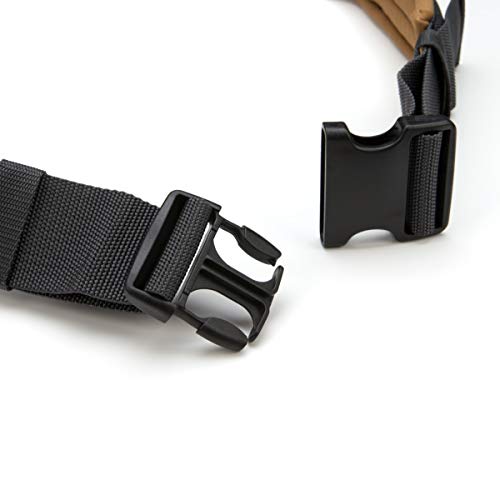 Dickies Heavy-Duty Padded Work Belt for Contractors, Quick-Release Buckle, Adjustable, 3-Inch Width, Holds Most Tool Belt Pouches, Grey/Tan - color: Tan