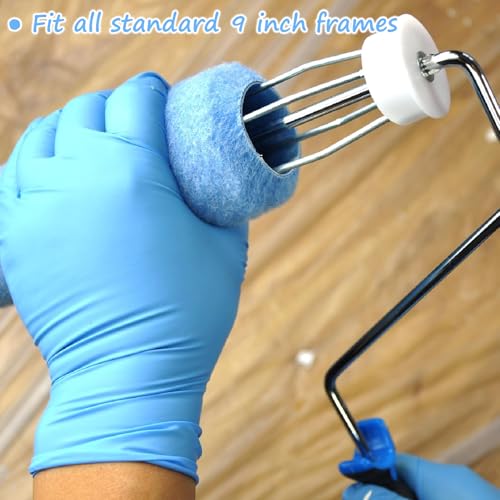 Great Andrew 18 Pack Paint Roller Covers 9 Inch 3/8" Nap - size: 18 PCS, 9-In