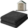 ToLanbbt Outdoor Storage Shed Floor Mat, 7 x 5 FT Waterproof Carport Mat, Washable Furniture Pad with Non Slip Backing for Dust, Oil, Protection, Storage Shed Not Included - size: 7 x 5 FT