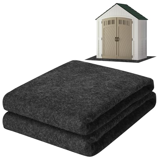 ToLanbbt Outdoor Storage Shed Floor Mat, 7 x 5 FT Waterproof Carport Mat, Washable Furniture Pad with Non Slip Backing for Dust, Oil, Protection, Storage Shed Not Included - size: 7 x 5 FT
