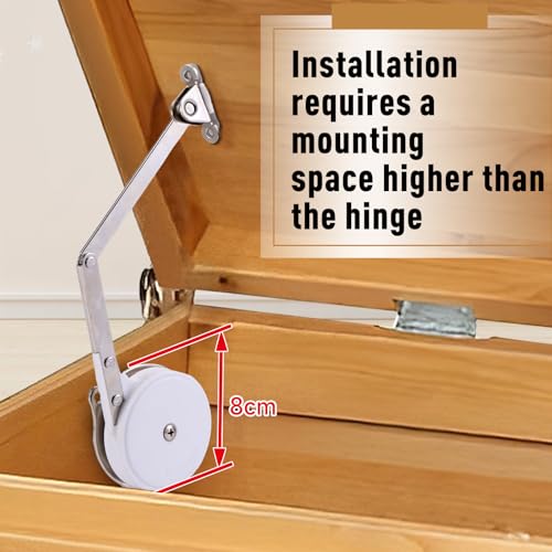 HBL'2 Pack | Toys Box Hinges Soft Close, Lid Support Chest Hinges - size: 2 Pack