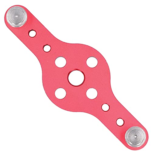 Premium Aluminium Drill Hole Guide Jig, Anti Corrosive Paint, Lightweight and, Multiple Drilling Positions, Comes with 3 Fixing Screws, Ideal for Woodworking DIY