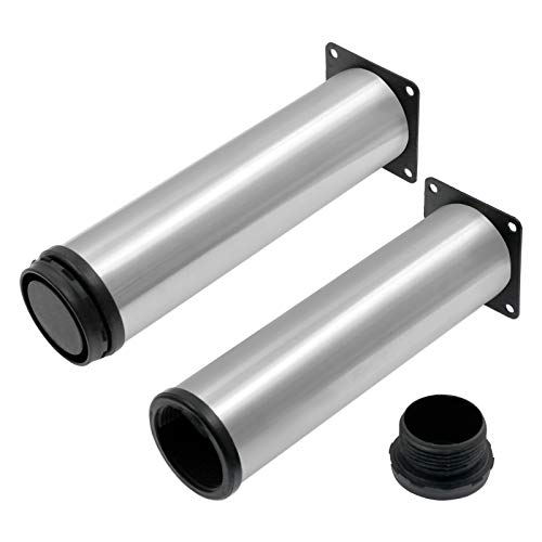 4 Pack Furniture Leg Set, 2" Dia 8" H Adjustable - size: 8 Inch