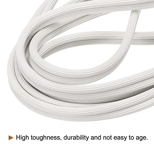 uxcell Screen Spline, 15M/49.21Ft Silicone Sealing Strip Window Screen Retainer, 5mm OD White - size: 5mm x 15M