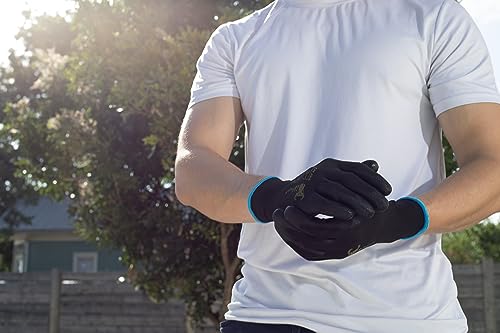 G & F Work Gloves for Men, Lightweight Grip, Polyurethane Coated, Touchscreen Compatible, Flexible & Breathable, Durable Construction, Ideal for Gardening, Mechanics, and General Duty Tasks, 12 Pairs - size: Medium