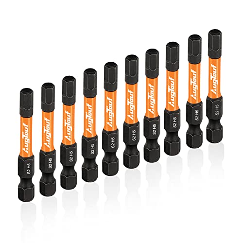 toolant 5 mm Impact Hex Bit Set, 10-Piece, 2-inch - size: 5mm(10pcs)