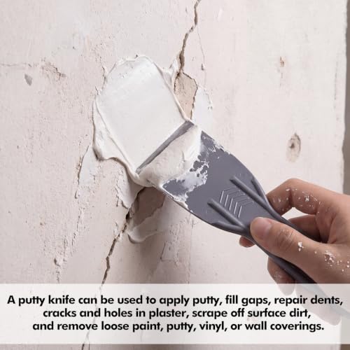 36 Pcs Plastic Putty Knife 2" Flexible Putty Knife Scraper, Grey - color: Grey