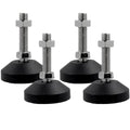 M12 Leveling Feet 880 Lb Capacity, 3.2-Inch Height, 2.28-Inch Base, 4Pcs - color: Black, size: D60xM12xH50mm