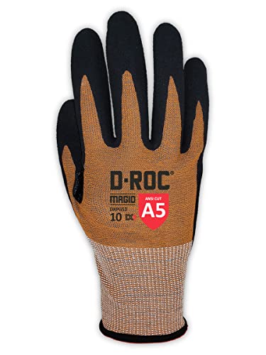 MAGID D-ROC ANSI A5 DX+ Technology VersaTek Grip Work Gloves, 36 Pairs, Size 7/Small, DXPG53 - size: 7/S, style: 36 Pairs