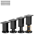 Furniture Legs 4 Pcs, Adjustable Metal Replacement Feet, 3.2-4.9 in - size: 3.2-4.9 inch