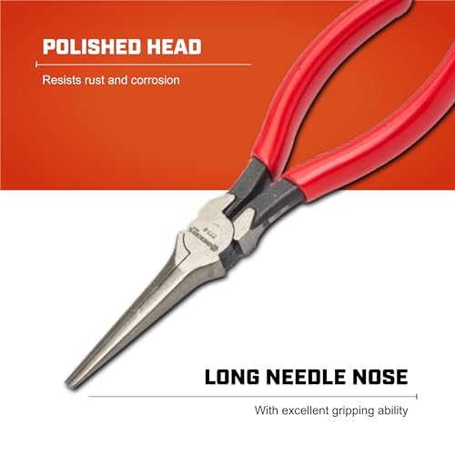 Crescent 7-15/32" Long Needle Nose Solid Joint Pliers | 7777CVN