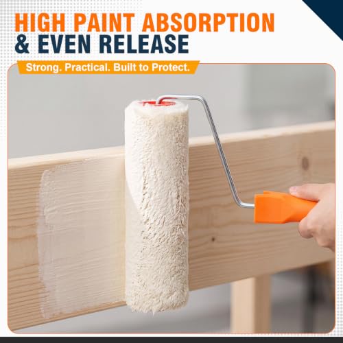 Honeydak 8 Pack Mini Paint Roller with Replacement Heads, 9 Inch - size: 9 Inch
