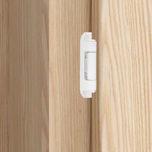 White Kitchen Cabinet Hinges, 1/2” Overlay, 4 Pack - color: White