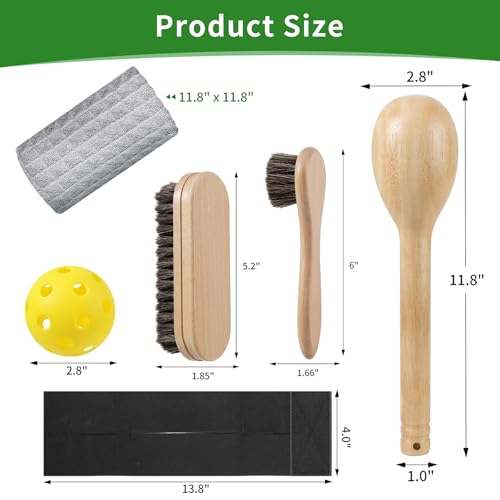 Baseball Glove Break-in kit, One Piece Structure Baseball & Softball Glove Mallet, Glove Wrap Band, Practice Ball, Baseball Mitts Shaping Hammer for Adult Youth Catchers - size: Upgraded 6-Piece Kit