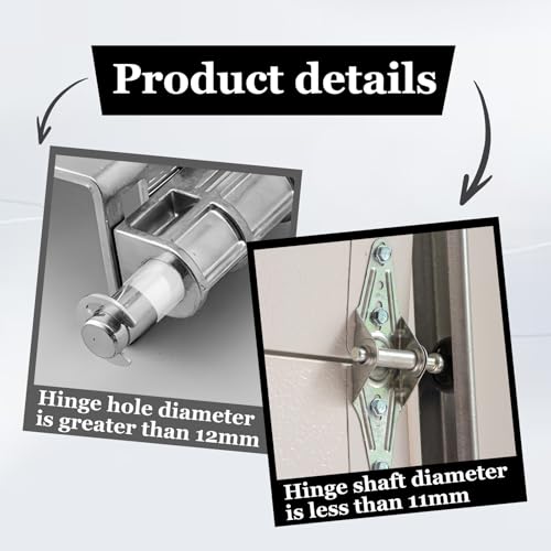 10 Sets Garage Door Hinge Quiet Roller Sleeves, Roller Door Rollers Shaft Nuts Sleeves Garage Doors Quiet Hinge Sleeve Shaft Gaskets 11mm Id 80mm Length Rollers Shafts Nuts Bearing Gaskets for Cars RV
