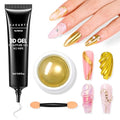 Makartt 15g 3D Nail Gel & Gold Chrome Nail Powder Kit for Sculting and Drawing - color: A04-Clear 3D Nail Gel & Gold Chrome Nail Powder