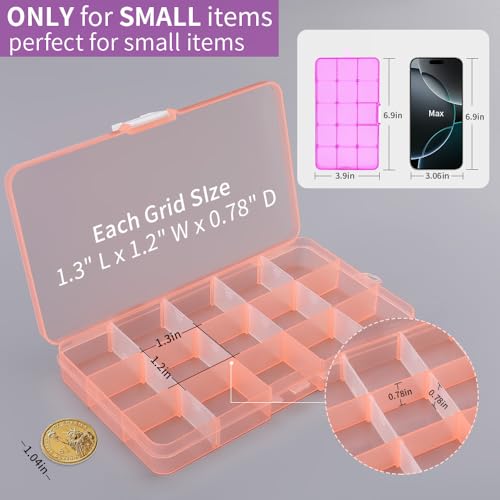 Opret Bead Organizer 15 Grids 4 Pack for Crafts - color: 4 pcs, multicolors 1