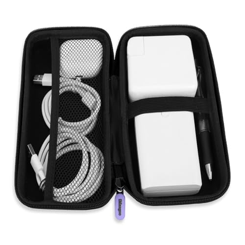 iMangoo Travel Essential Electronics Organizer Charger Case Carrying Pouch - color: Purple, size: Large