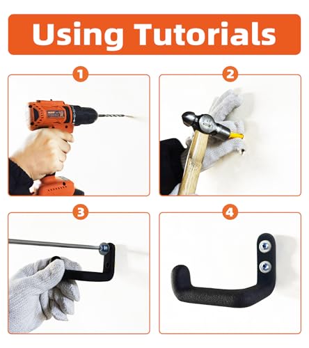 Chainsaw Hanger, 9 Pack Chainsaw Holder Wall Mount, Chainsaw Storage Hook - color: 9 Pack Hang
